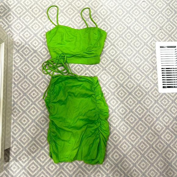 Zara lime green matching set - Picture 3 of 8